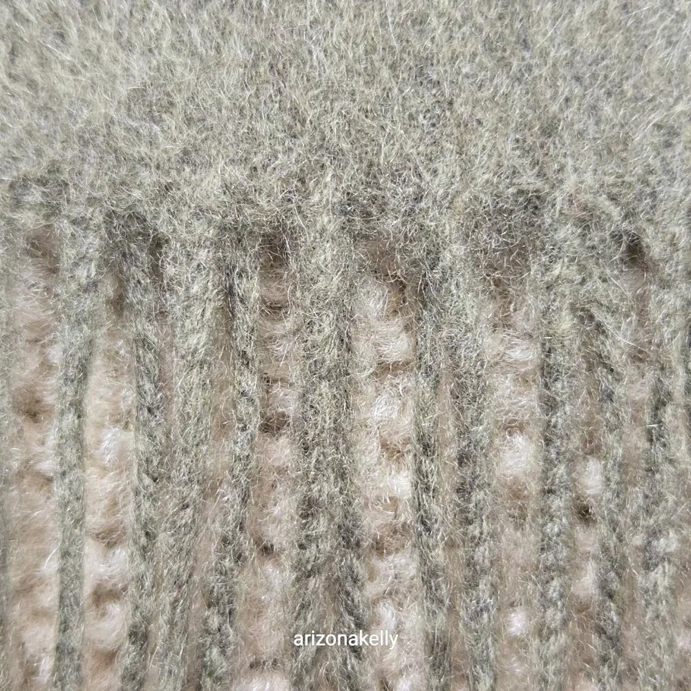 NWOT Cashmere Scarf Olive Green